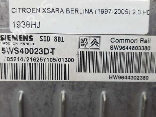 Engine control unit (ECU) CITROËN XSARA Coupe (N0) 2.0 HDI 90 | BP12715894M57 