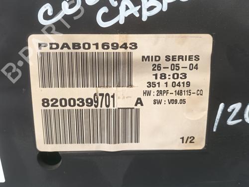 Instrument cluster RENAULT MEGANE II Coupé-Cabriolet (EM0/1_)  | BP28376135C47 