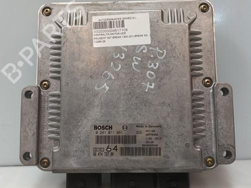 Used Engine control unit (ECU) PEUGEOT 307 Break (3E) 2.0 HDI 110 (107 hp) 32164446