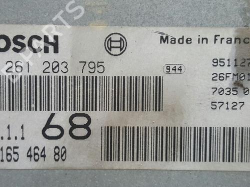 Engine control unit (ECU) PEUGEOT 406 (8B) 1.8 16V | BP12717968M57 
