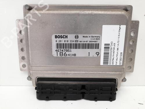 Used Engine control unit (ECU) FIAT MULTIPLA (186_) 1.9 JTD 110 (110 hp) 12768440