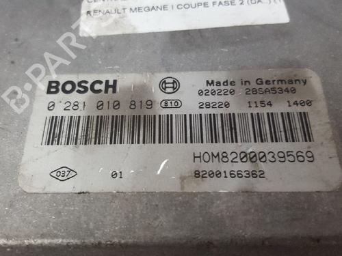 Engine control unit (ECU) RENAULT MEGANE I Coach (DA0/1_) 1.9 dCi (DA05, DA1F) | BP12811647M57 