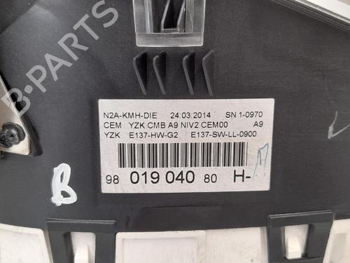 Instrument cluster PEUGEOT 208 I (CA_, CC_) 1.4 HDi | BP12774931C47 