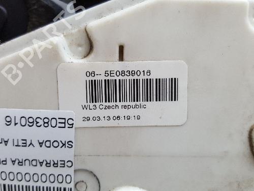 Rear right lock SKODA YETI (5L) 1.2 TSI | BP12746566C99 