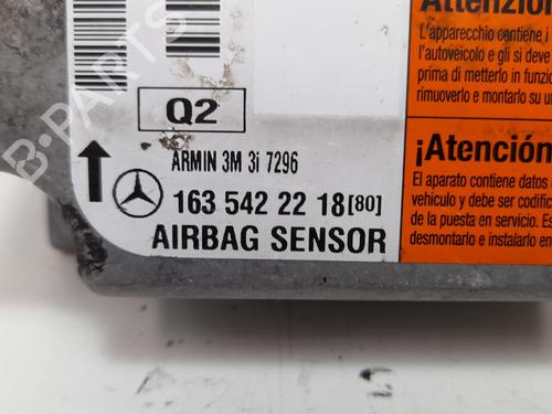 ECU airbags MERCEDES-BENZ M-CLASS (W163) ML 400 CDI (163.128) | BP12742100M53 