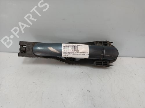 Used Front right exterior door handle SKODA OCTAVIA II (1Z3) 1.9 TDI (105 hp) 19276472