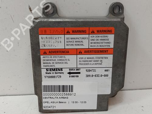 Calculateur Airbags OPEL AGILA (A) (H00) 1.2 16V (F68) (75 hp) 15959077