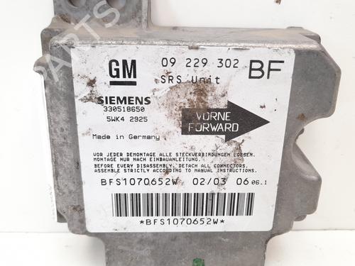 Airbag styreenhed OPEL ASTRA G Hatchback (T98) 1.6 (F08, F48) (75 hp) 12791925