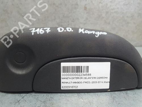 Used Front right exterior door handle RENAULT KANGOO (KC0/1_) 1.5 dCi (KC07) (65 hp) 12748321