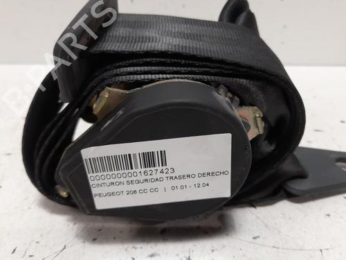Rear right seatbelt PEUGEOT 206 CC (2D) 1.6 16V (2DNFUF, 2DNFUR) | BP12714733I28 