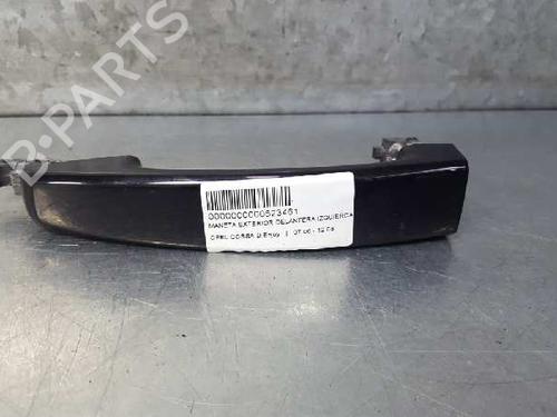 Used Front left exterior door handle OPEL CORSA D (S07) 1.3 CDTI (L08, L68) (75 hp) 12803417