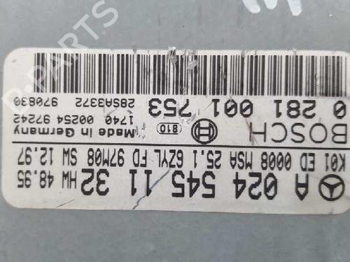 Engine control unit (ECU) MERCEDES-BENZ E-CLASS (W210) E 300 Turbo-D (210.025) | BP12745246M57 