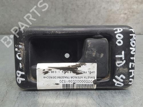 Højre bagtil invendig håndtag Højre bagtil invendig håndtag OPEL FRONTERA B (U99) 2.2 i (6B_ZC, 6B_VF, 6B_66, 6B_76) (136 hp) 12797540 12797540