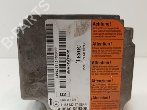 Used ECU airbags MERCEDES-BENZ M-CLASS (W163) ML 270 CDI (163.113) (163 hp) 14247730