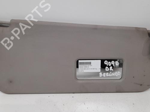 Used Right sun visor CITROËN BERLINGO / BERLINGO FIRST Box Body/MPV (M_) 2.0 HDI 90 (MBRHY, MCRHY) (90 hp) 12777844