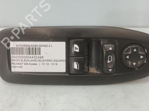 Used Left front window switch PEUGEOT 208 I (CA_, CC_) [2012-2021]  29861557