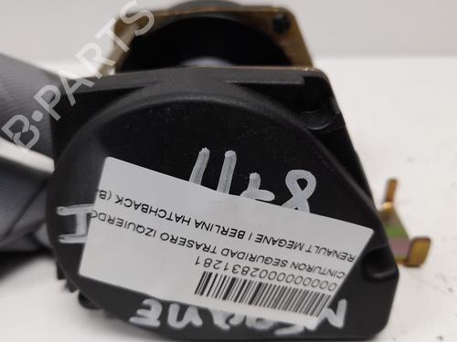 Rear left seatbelt RENAULT MEGANE I (BA0/1_) 1.9 D Eco (BA0A, BA0U, BA0R) | BP12779341I29 