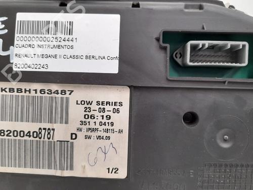 Instrument cluster RENAULT MEGANE II Saloon (LM0/1_)  | BP12760950C47 
