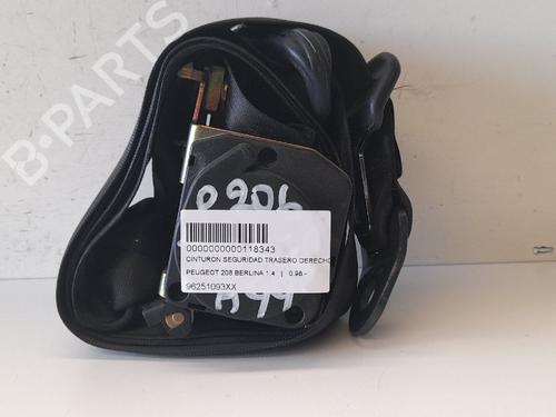 Used Rear right seatbelt PEUGEOT 206 Hatchback (2A/C) 1.4 LPG (75 hp) 12695279