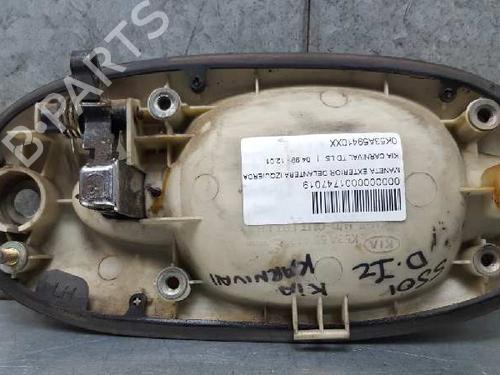 Front left exterior door handle KIA CARNIVAL I (UP) 2.9 TDi | BP12720219C128 