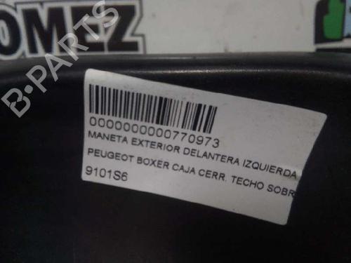 Used Front left exterior door handle PEUGEOT BOXER Van (244) 2.8 HDi (146 hp) 12811113