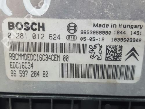 Engine control unit (ECU) CITROËN C5 II (RC_)  | BP12814890M57 