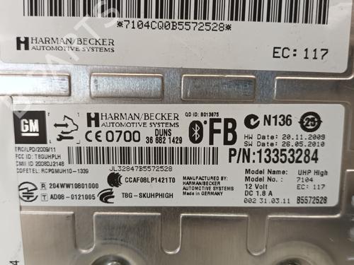 Electronic module OPEL INSIGNIA A (G09) 2.0 CDTI (68) | BP12792957M83 