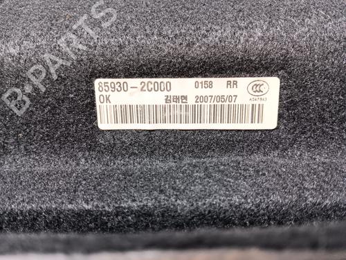 Rear parcel shelf HYUNDAI COUPE II (GK) 2.0 GLS | BP21574601C85 