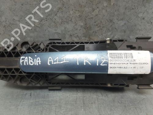 Used Rear left exterior door handle SKODA FABIA II (542) [2006-2014]  18094657