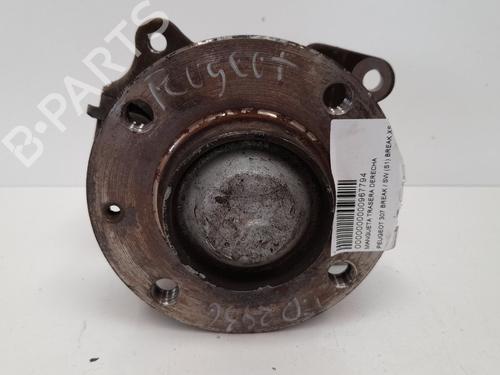 Right rear steering knuckle PEUGEOT 307 Break (3E) 1.6 16V (109 hp) 12819566