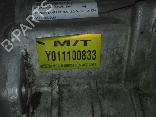 Used Front differential HYUNDAI SANTA FÉ I (SM) 2.0 CRDi 4x4 (113 hp) 12767788
