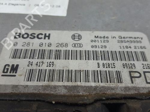 Engine control unit (ECU) OPEL ZAFIRA A MPV (T98) 2.0 DTI 16V (F75) | BP12799301M57 