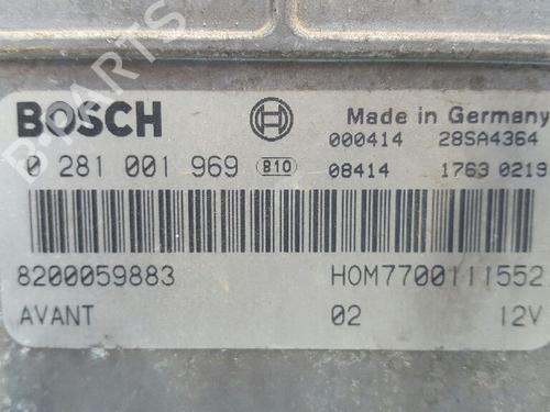 Engine control unit (ECU) RENAULT MEGANE I Classic (LA0/1_) 1.9 dCi (LA05) | BP12728152M57 