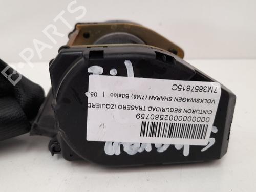Used Rear left seatbelt VW SHARAN (7M8, 7M9, 7M6) 1.9 TDI (90 hp) 12767355