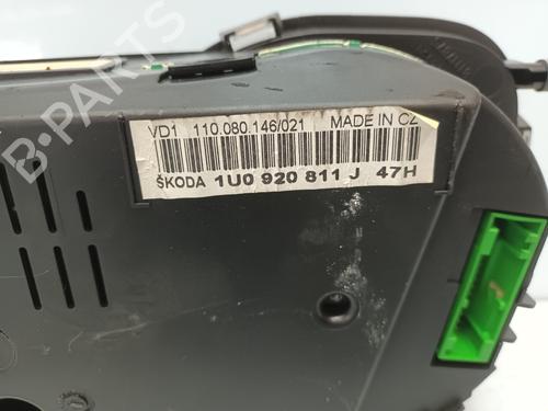 Instrument cluster SKODA OCTAVIA I (1U2) 1.9 TDI | BP25770892C47 