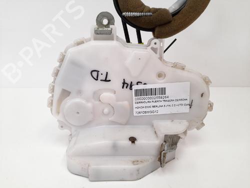 Used Rear right lock HONDA CIVIC VIII Hatchback (FN, FK) 2.2 CTDi (FK3) (140 hp) 12765845