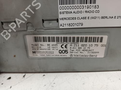 Radio MERCEDES-BENZ E-CLASS (W211) E 270 CDI (211.016) | BP15959915E6 