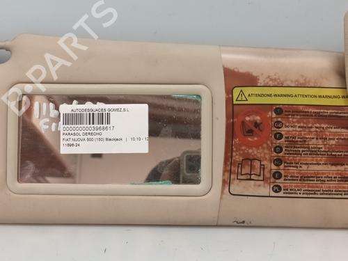 Used Right sun visor FIAT 500 (312_) 1.2 (312AXA1A) (69 hp) 28438759