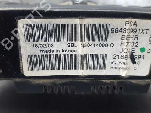 Climate control PEUGEOT 307 (3A/C) 2.0 HDi 90 | BP12726287I5 