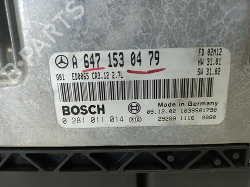Engine control unit (ECU) MERCEDES-BENZ E-CLASS (W211) E 270 CDI (211.016) | BP12790195M57 