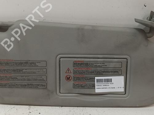 Højre solskærm NISSAN QASHQAI / QASHQAI +2 I (J10, NJ10, JJ10E) 1.6 (117 hp) 14834142
