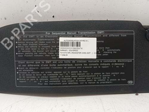 Left sun visor TOYOTA MR2 III (ZZW3_) 1.8 16V VT-i (ZZW30) | BP16715092I1 