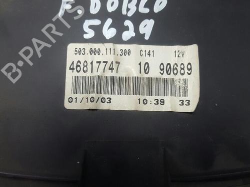 Instrument cluster FIAT DOBLO Box Body/MPV (223_) 1.9 D (223ZXB1A) | BP12722023C47 