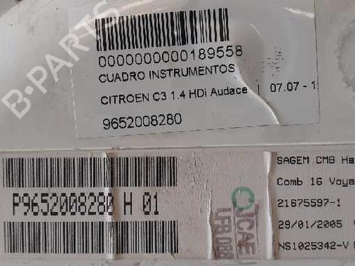 Instrument cluster CITROËN C3 I (FC_, FN_) 1.4 HDi | BP12728185C47 