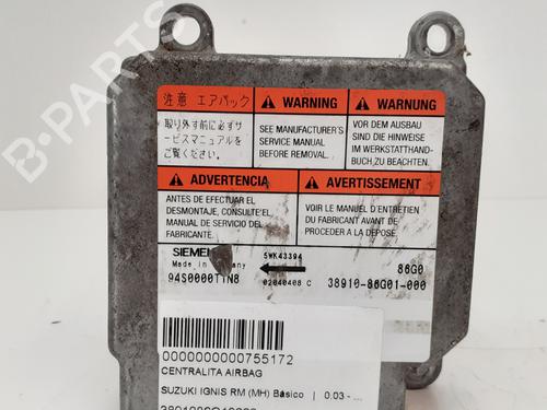 Airbag styreenhed SUZUKI IGNIS I (FH) [2000-2005]  12905200