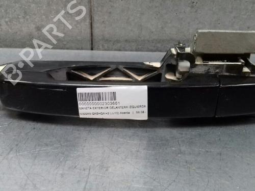 Used Front left exterior door handle NISSAN QASHQAI / QASHQAI +2 I (J10, NJ10, JJ10E) 1.5 dCi (106 hp) 12750755