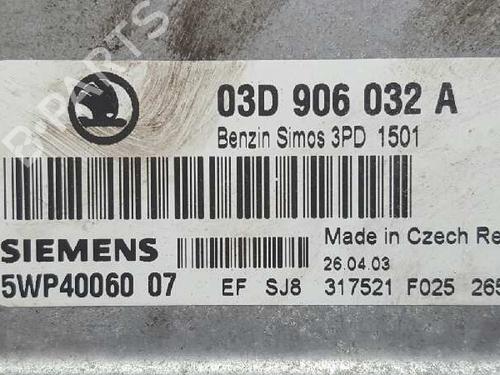 Engine control unit (ECU) SKODA FABIA I (6Y2)  | BP12733620M57 