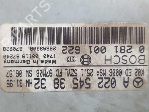 Engine control unit (ECU) MERCEDES-BENZ C-CLASS (W202) C 250 Turbo-D (202.128) | BP12806798M57 