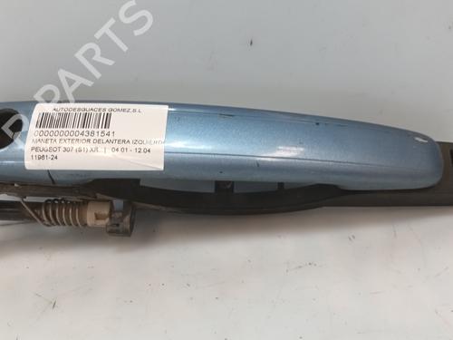 Used Front left exterior door handle PEUGEOT 307 (3A/C) 2.0 HDi 90 (90 hp) 28501425