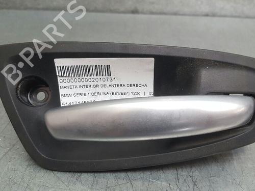 Used Front right interior door handle Front right interior door handle BMW 1 (E87) 120 d (163 hp) 12734135 12734135